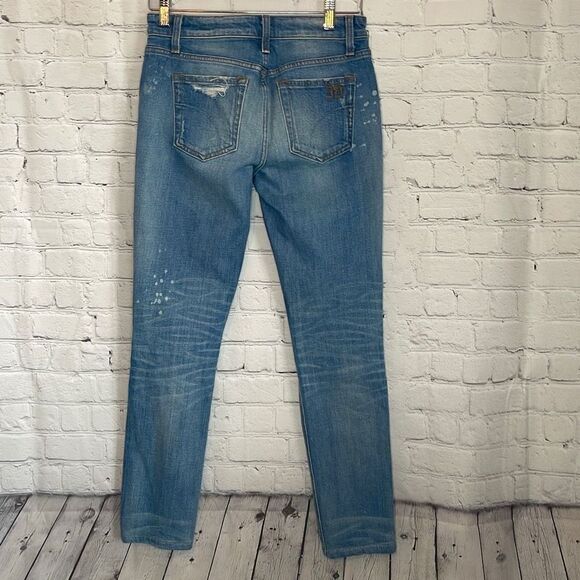 Joe’s Jeans Women’s Light Wash Destroyed Billie Ankle Boyfriend Slim size 24 - Picture 4 of 8